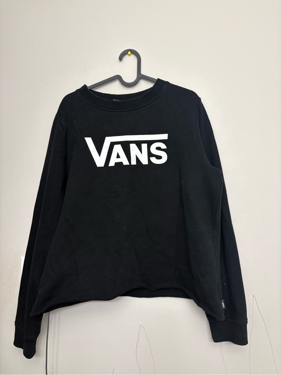 Vans Other - Vans Black Crewneck Sweatshirt with White Care Tag